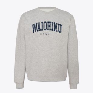 Waiohinu Hawaii Urban Vibe Crewneck Sweatshirt