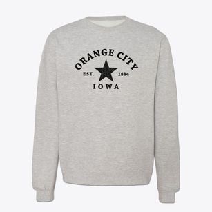 Orange City Iowa Star Crewneck Sweatshirt
