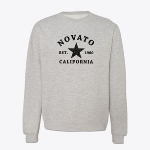 Novato California Star Crewneck Sweatshirt