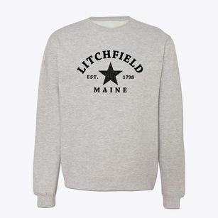 Litchfield Maine Star Crewneck Sweatshirt