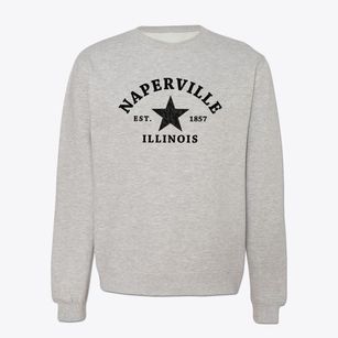 Naperville Illinois Star Crewneck Sweatshirt