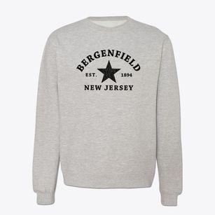 Bergenfield New Jersey Star Crewneck Sweatshirt