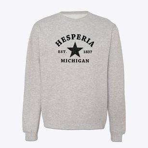 Hesperia Michigan Star Crewneck Sweatshirt