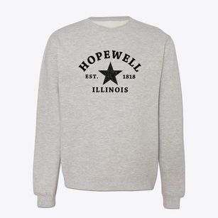 Hopewell Illinois Star Crewneck Sweatshirt