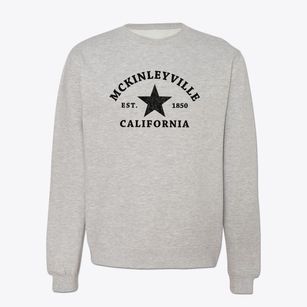 Mckinleyville California Star Crewneck Sweatshirt