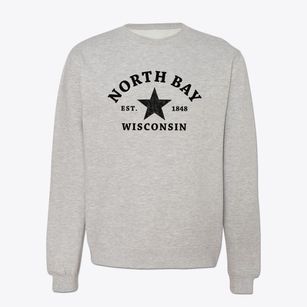 North Bay Wisconsin Star Crewneck Sweatshirt