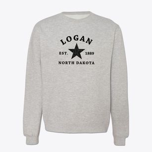 Logan North Dakota Star Crewneck Sweatshirt