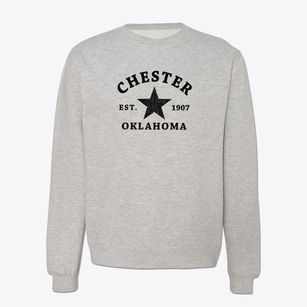 Chester Oklahoma Star Crewneck Sweatshirt