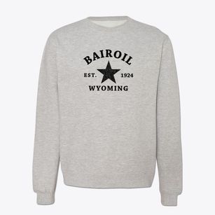 Bairoil Wyoming Star Crewneck Sweatshirt