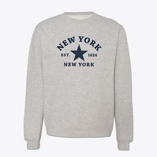 New York City New York Star Crewneck Sweatshirt