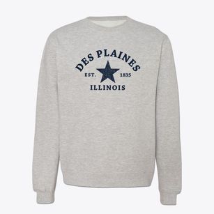 Des Plaines Illinois Star Crewneck Sweatshirt
