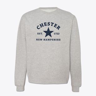 Chester New Hampshire Star Crewneck Sweatshirt