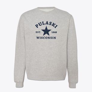 Pulaski Wisconsin Star Crewneck Sweatshirt
