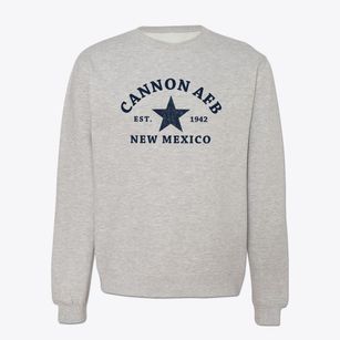 Cannon Afb New Mexico Star Crewneck Sweatshirt