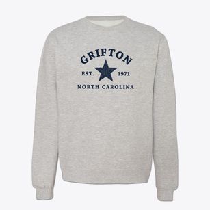 Grifton North Carolina Star Crewneck Sweatshirt