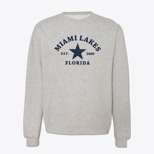 Miami Lakes Florida Star Crewneck Sweatshirt