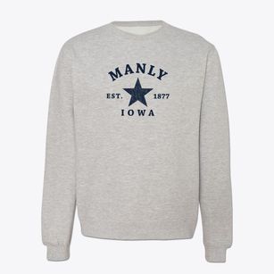 Manly Iowa Star Crewneck Sweatshirt