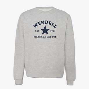 Wendell Massachusetts Star Crewneck Sweatshirt
