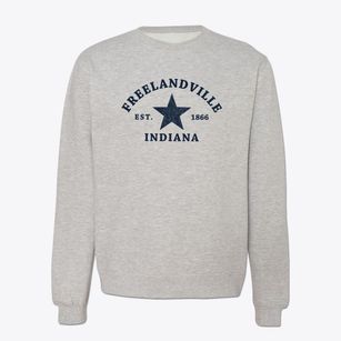 Freelandville Indiana Star Crewneck Sweatshirt