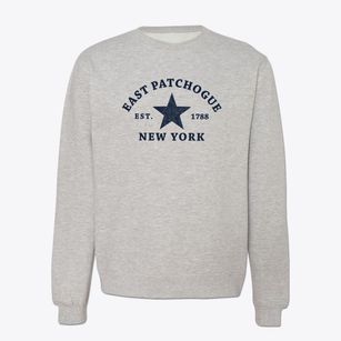 East Patchogue New York Star Crewneck Sweatshirt