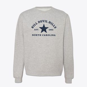 Kill Devil Hills North Carolina Star Crewneck Sweatshirt