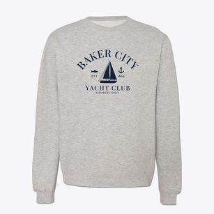 Baker City Oregon Yacht Club Crewneck Sweatshirt