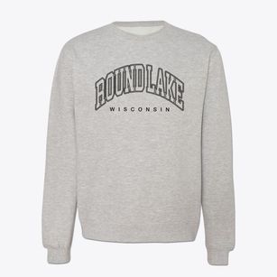 Round Lake Wisconsin Inline Crewneck Sweatshirt