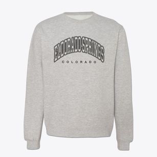 Eldorado Springs Colorado Inline Crewneck Sweatshirt