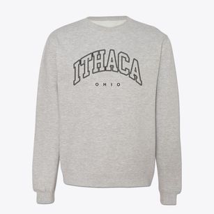 Ithaca Ohio Inline Crewneck Sweatshirt