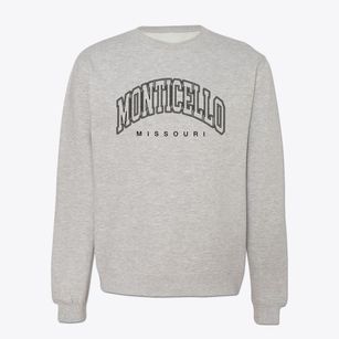 Monticello Missouri Inline Crewneck Sweatshirt