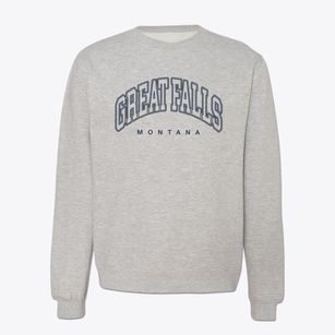 Great Falls Montana Inline Crewneck Sweatshirt