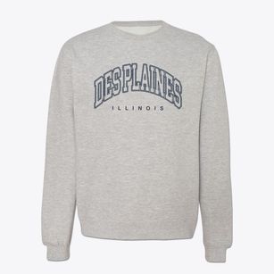 Des Plaines Illinois Inline Crewneck Sweatshirt