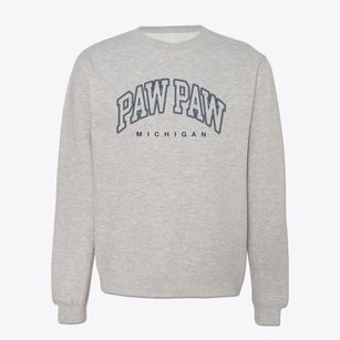 Paw Paw Michigan Inline Crewneck Sweatshirt