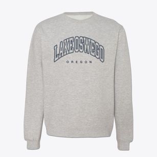 Lake Oswego Oregon Inline Crewneck Sweatshirt