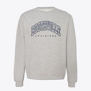 Boothville Louisiana Inline Crewneck Sweatshirt