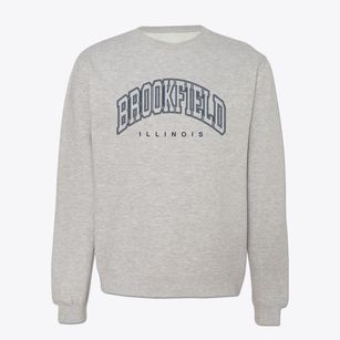 Brookfield Illinois Inline Crewneck Sweatshirt