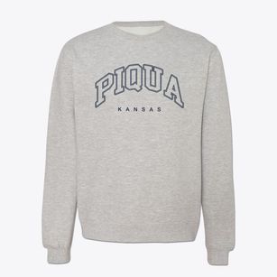Piqua Kansas Inline Crewneck Sweatshirt