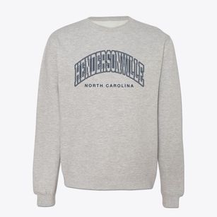 Hendersonville North Carolina Inline Crewneck Sweatshirt