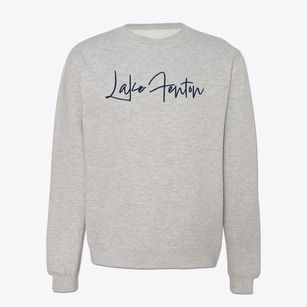 Lake Fenton Michigan Freestyle Crewneck Sweatshirt