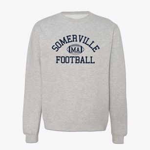 Somerville Massachusetts Football Crewneck Sweatshirt