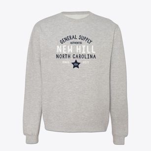 New Hill North Carolina General Supply Crewneck Sweatshirt