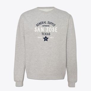 San Jose Texas General Supply Crewneck Sweatshirt