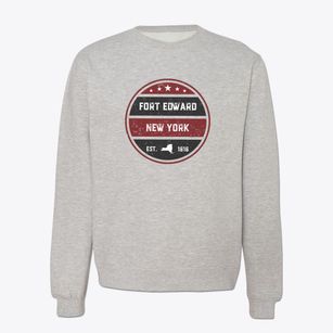 Fort Edward New York Americana Crewneck Sweatshirt