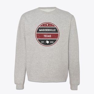 Madisonville Texas Americana Crewneck Sweatshirt