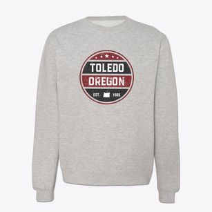 Toledo Oregon Americana Crewneck Sweatshirt