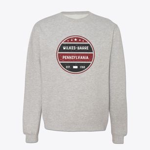 Wilkes-barre Pennsylvania Americana Crewneck Sweatshirt