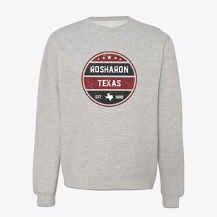 Rosharon Texas Americana Crewneck Sweatshirt