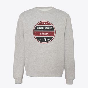 Jupiter Island Florida Americana Crewneck Sweatshirt
