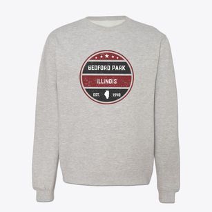 Bedford Park Illinois Americana Crewneck Sweatshirt