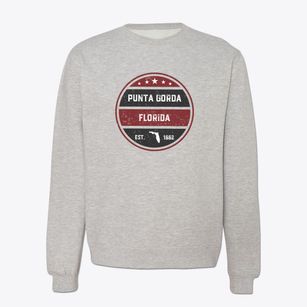 Punta Gorda Florida Americana Crewneck Sweatshirt